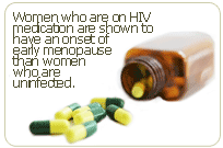 HIV medications bring on early menopause